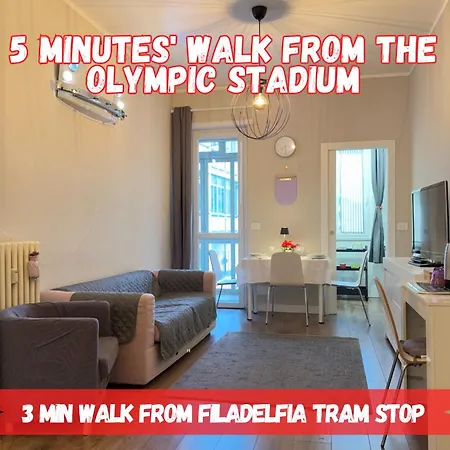 Appartement 5 Minutes' Walk From The Olympic Stadium